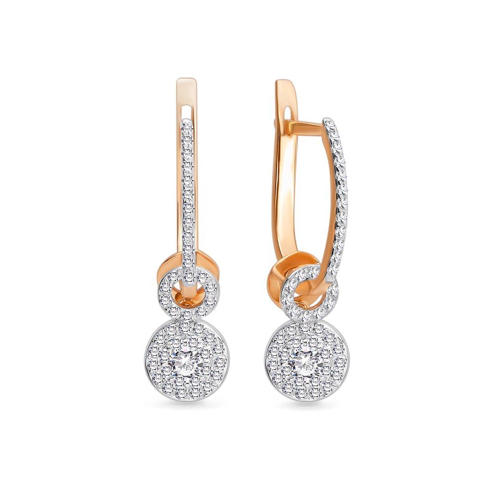 Золотые серьги с фианитами
Золотые серьги с фианитами