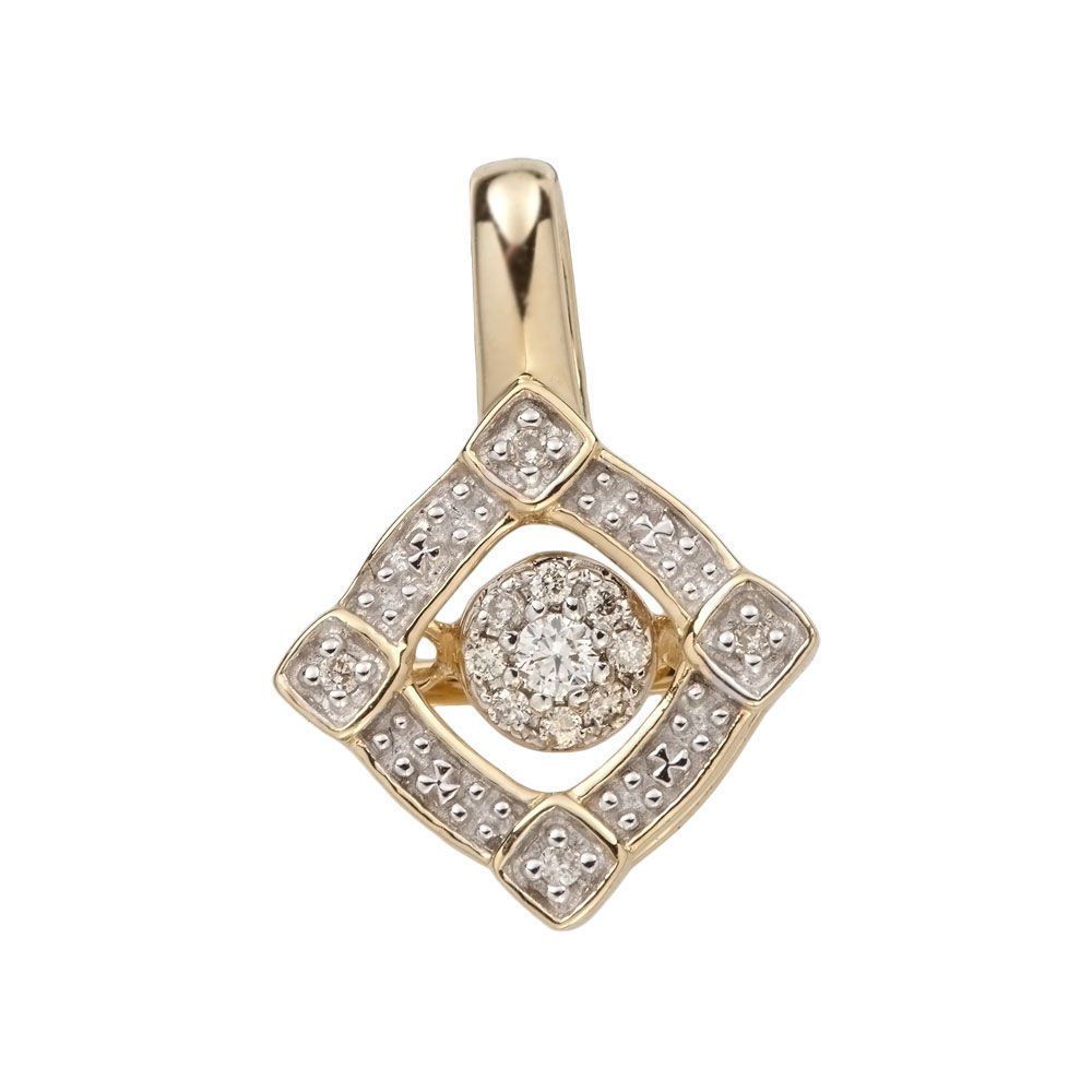 Золотой подвес с бриллиантами 
Золотой подвес с бриллиантами