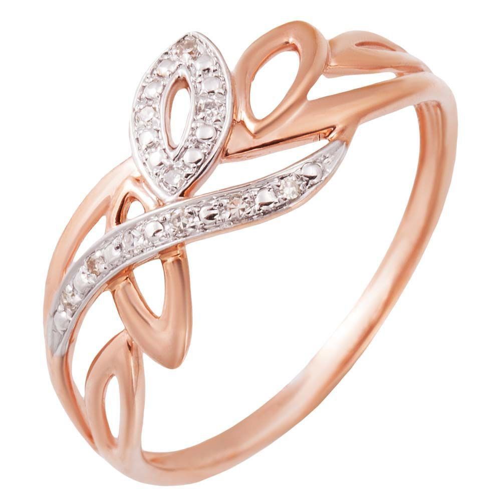 Кольцо с бриллиантами из красного золота 375 пробы, размер
Кольцо с бриллиантами из красного золота 375 пробы, размер