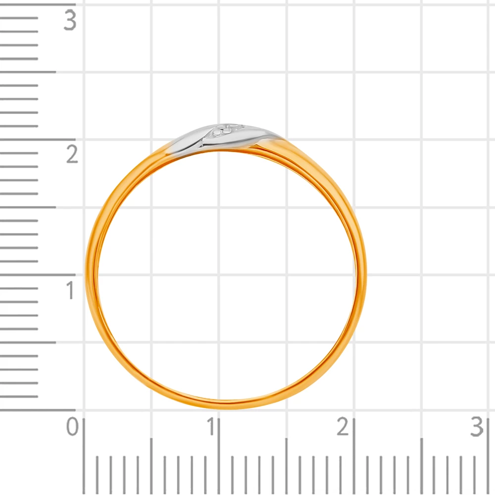 Кольцо с бриллиантами из красного золота 585 пробы 3
