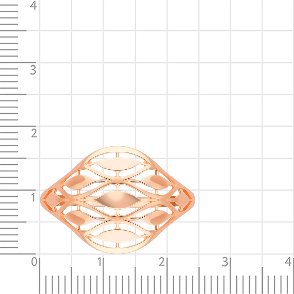 Кольцо из красного золота 585 пробы 2