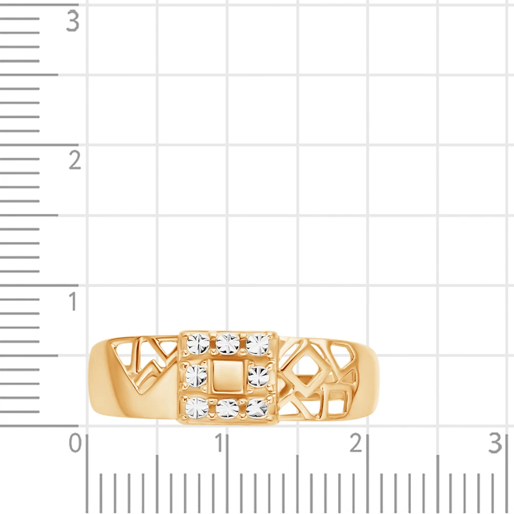 Кольцо из красного золота 375 пробы 3