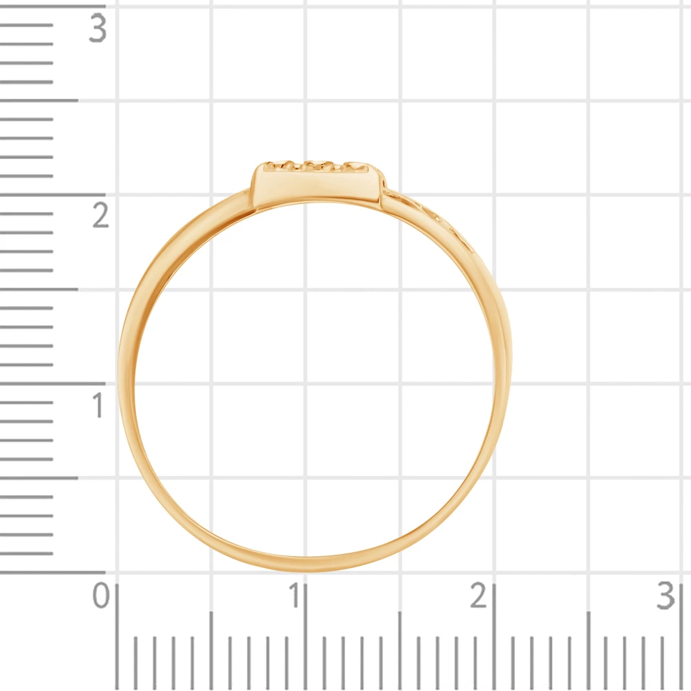 Кольцо из красного золота 375 пробы 4