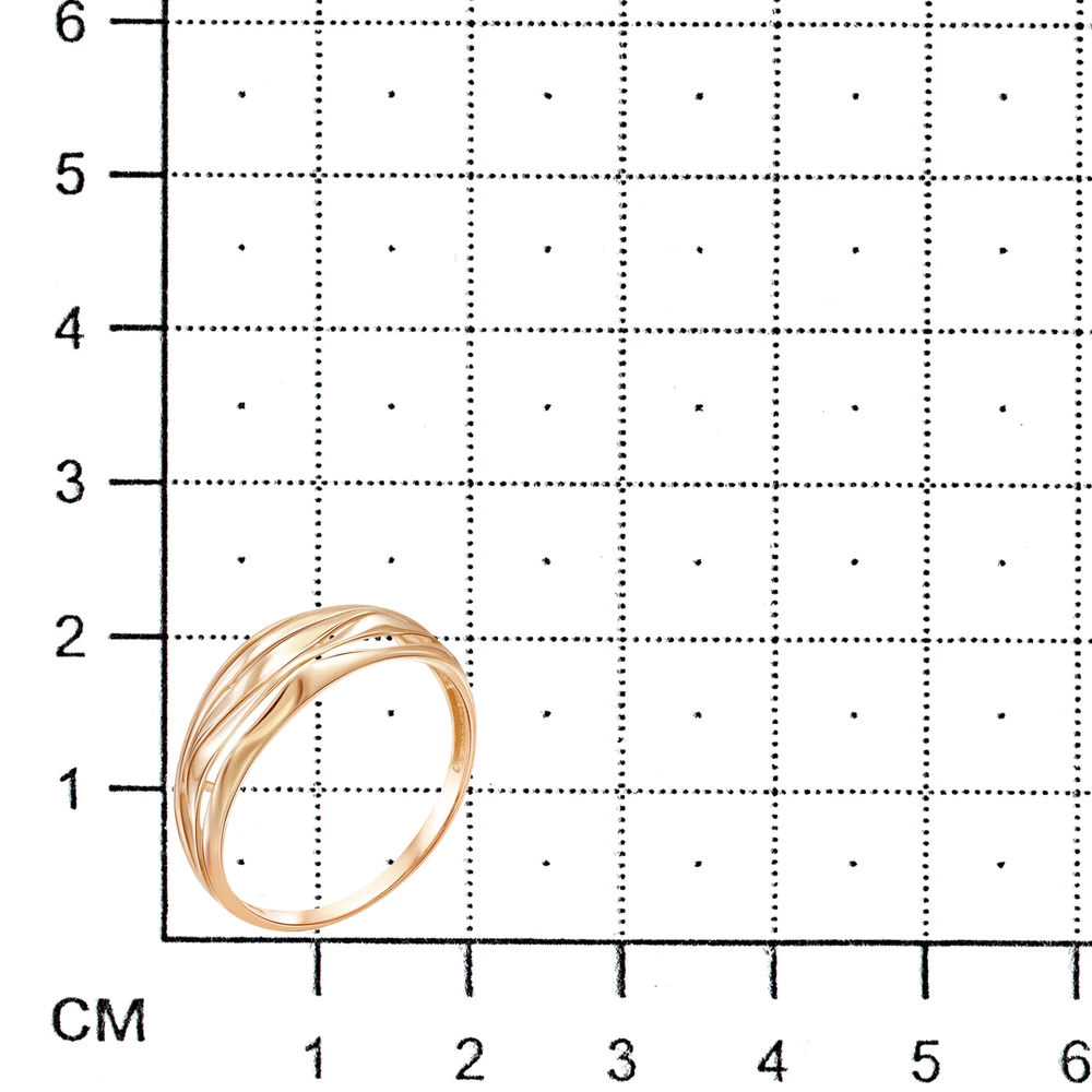 Кольцо из красного золота 585 пробы 2