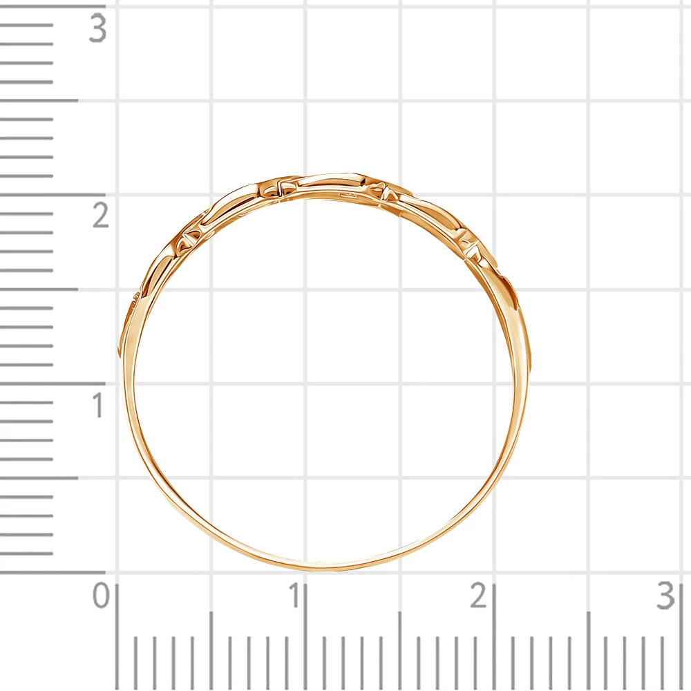 Кольцо из красного золота 375 пробы 4