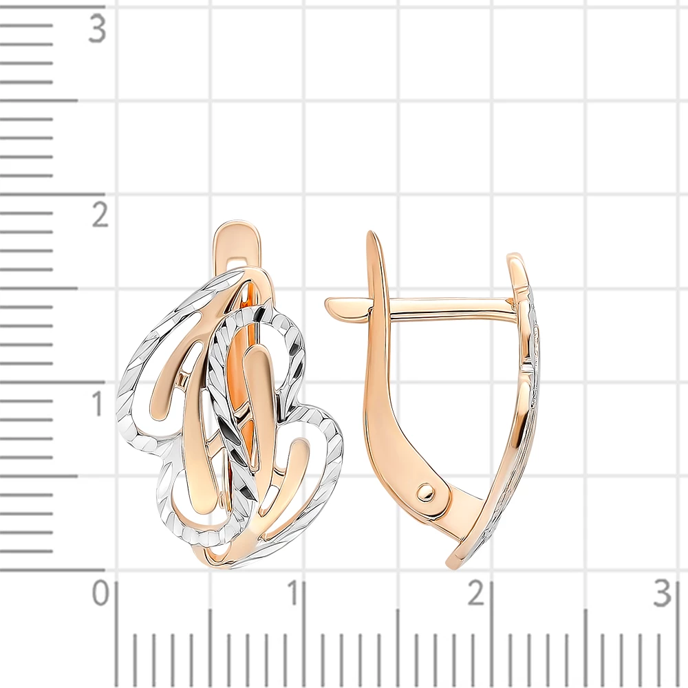 Серьги из красного золота 375 пробы 2