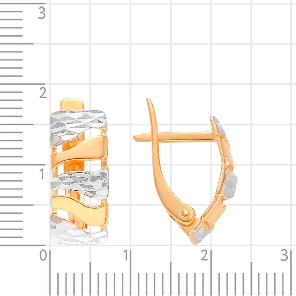 Серьги из красного золота 375 пробы 2