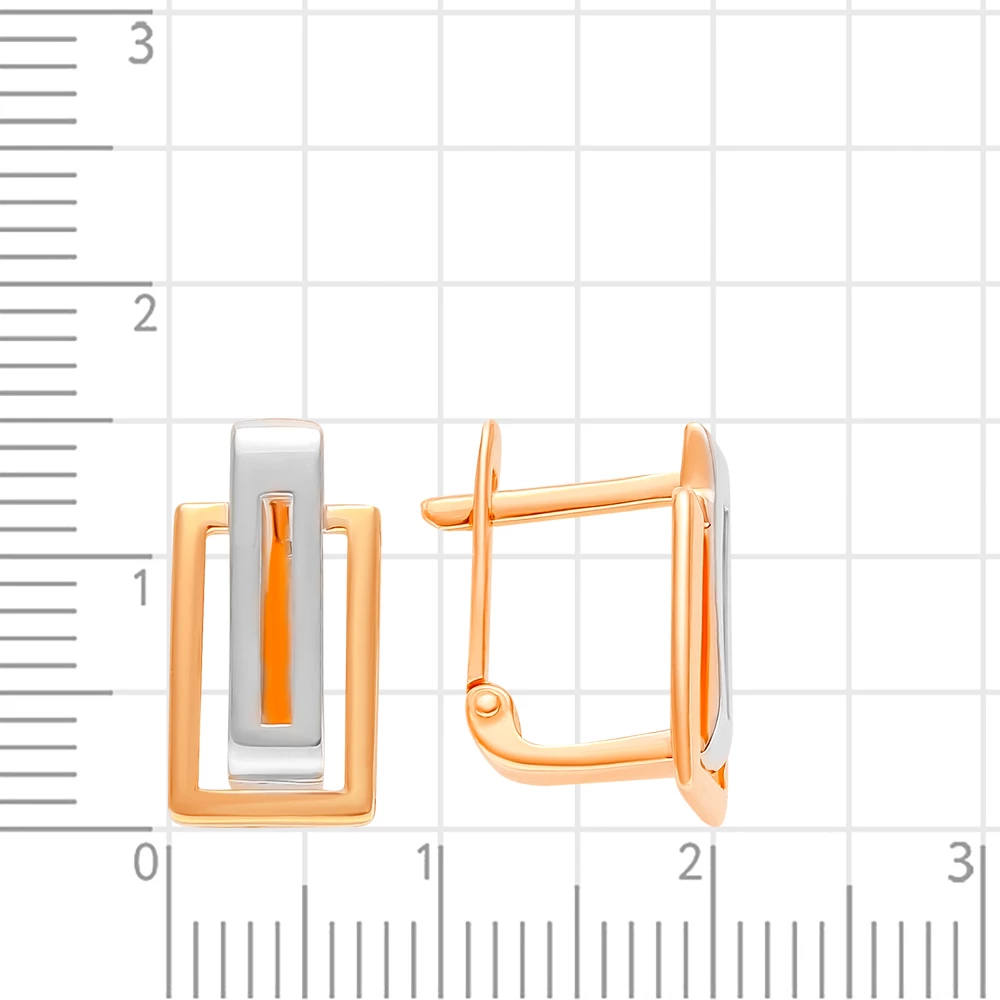 Серьги из красного золота 585 пробы 2