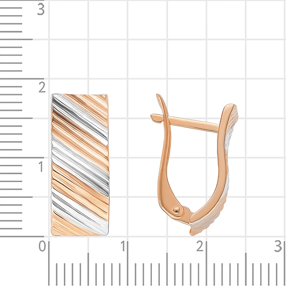 Серьги из красного золота 585 пробы 2
