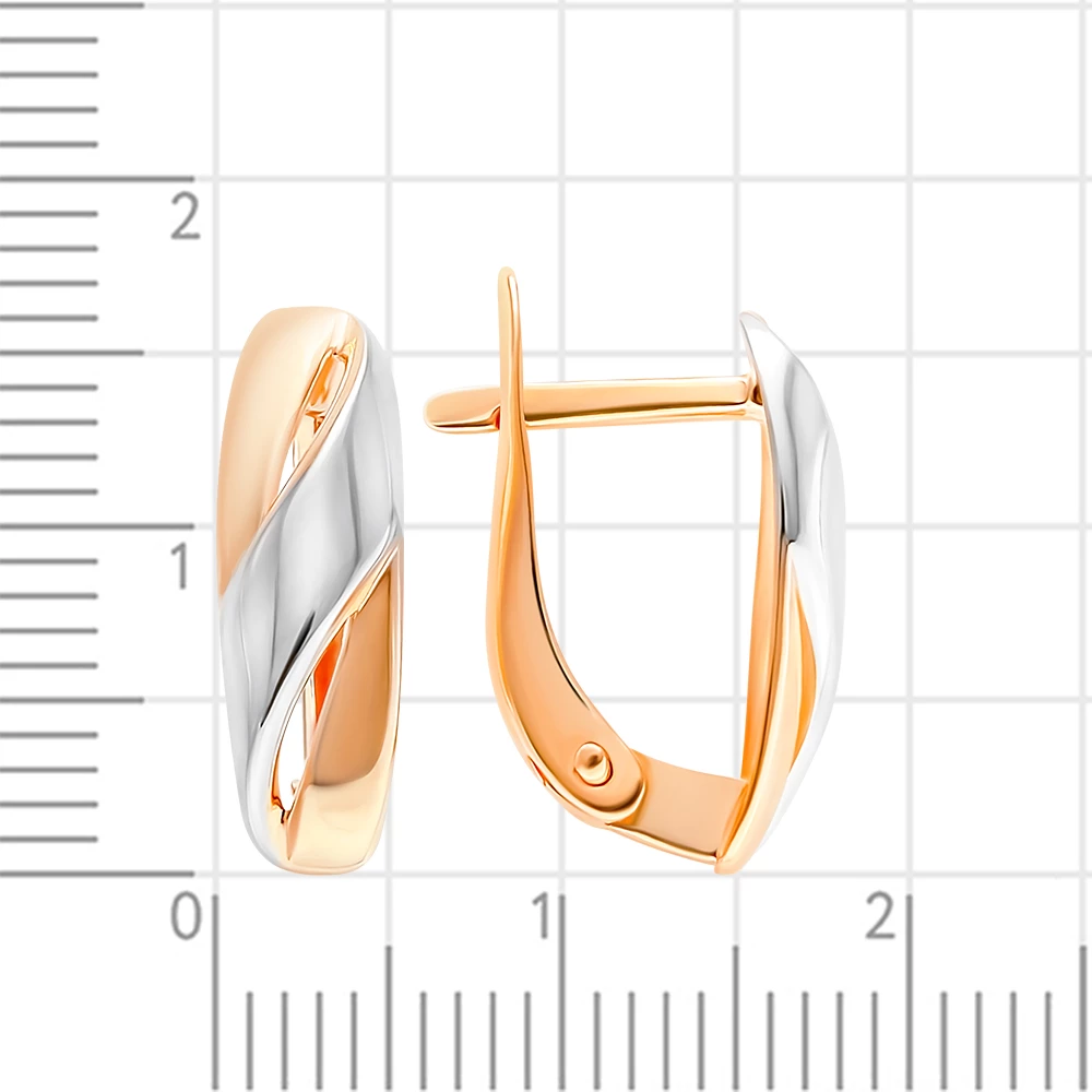 Серьги из красного золота 585 пробы 2