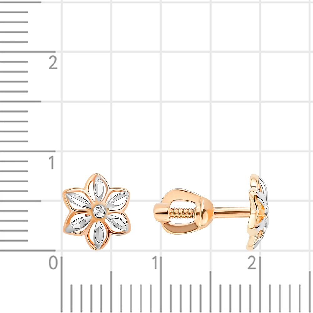 Серьги из красного золота 585 пробы 2