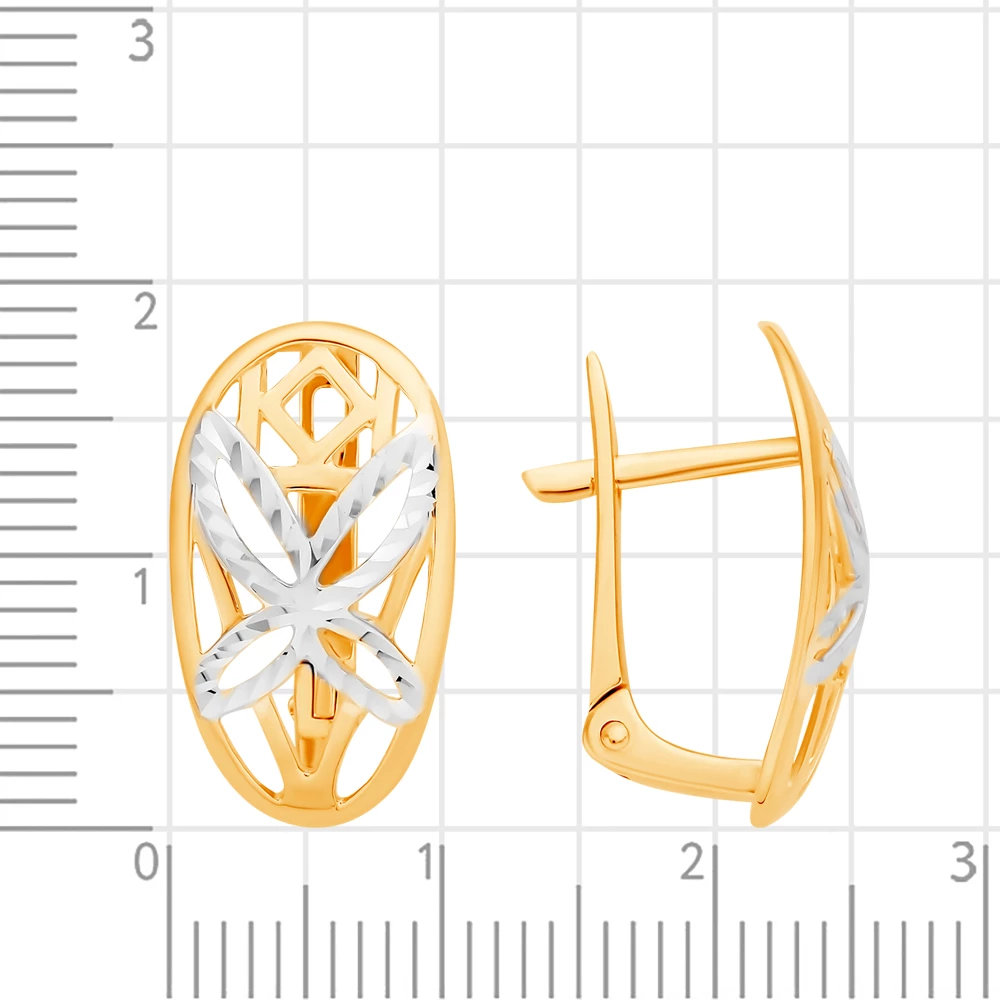 Серьги из красного золота 585 пробы 2
