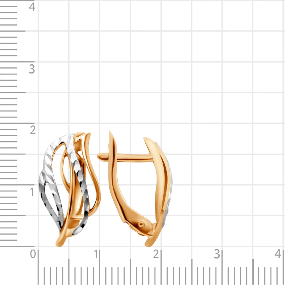 Серьги из красного золота 585 пробы 2