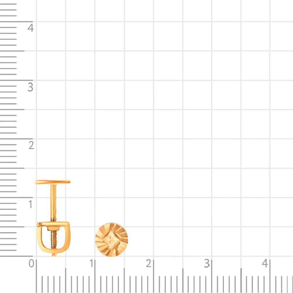 Серьга из красного золота 375 пробы 3