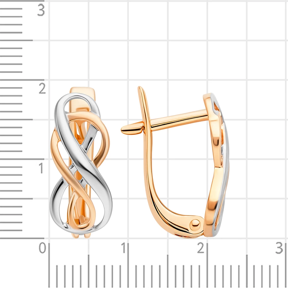 Серьги из красного золота 375 пробы