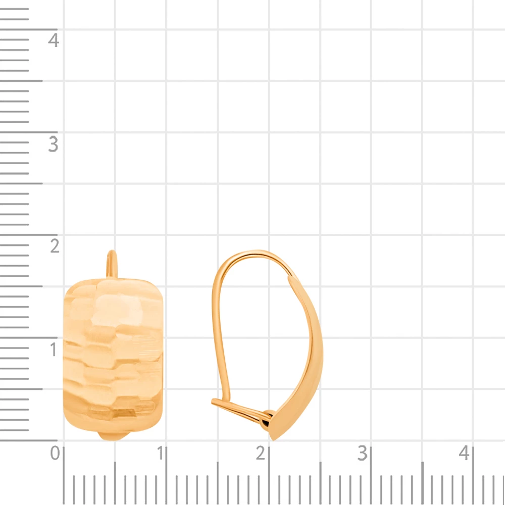 Серьги из красного золота 375 пробы 2