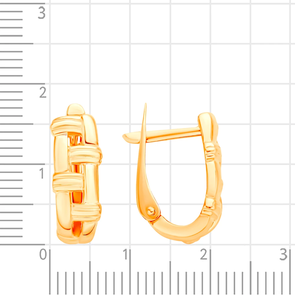 Серьги из красного золота 375 пробы 2