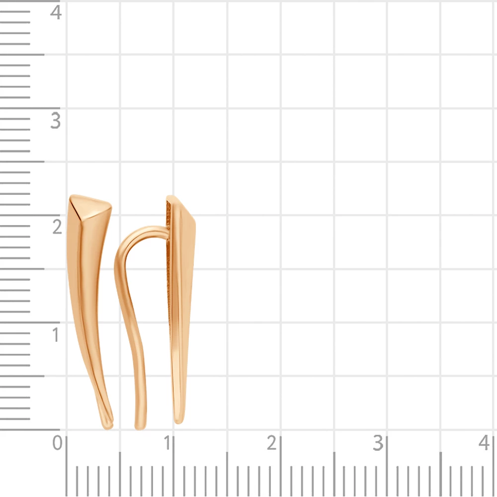 Серьги из красного золота 375 пробы 2