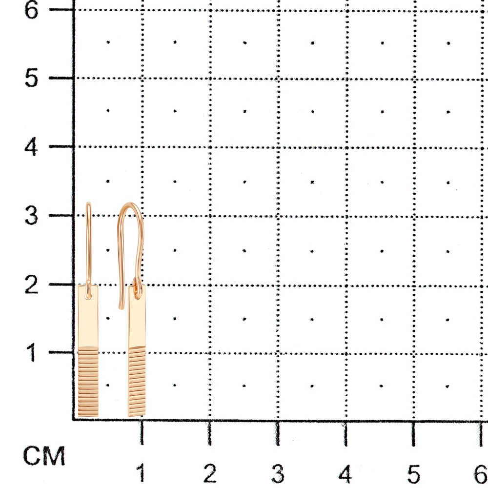 Серьги из красного золота 585 пробы 3