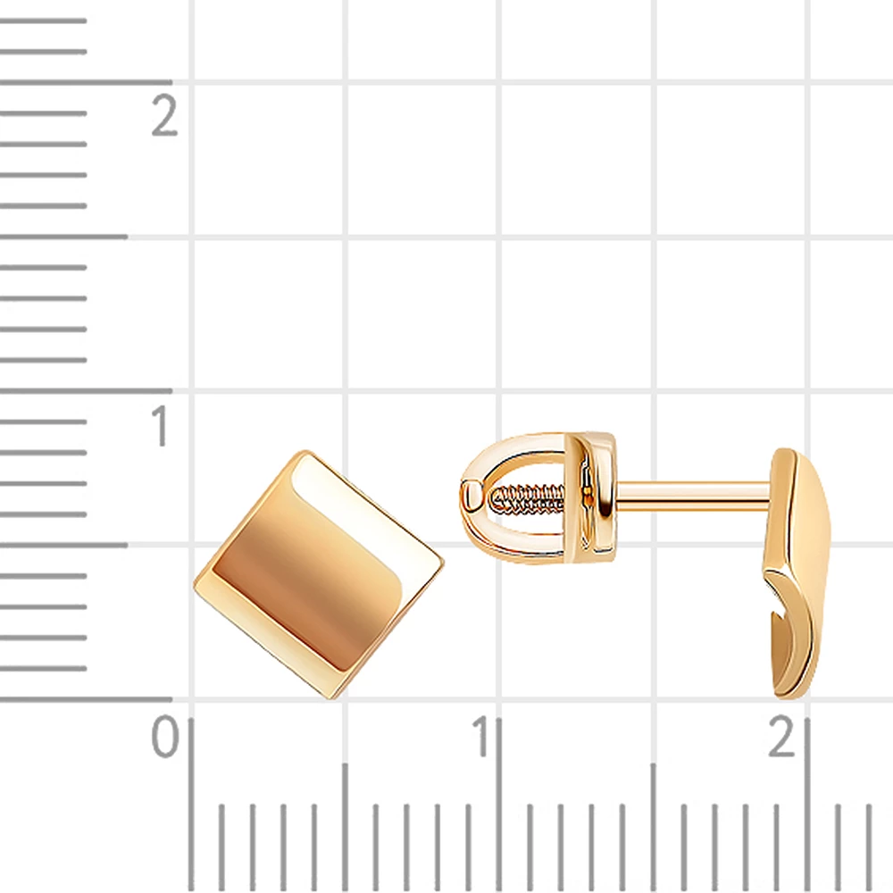 Серьги из красного золота 585 пробы 2