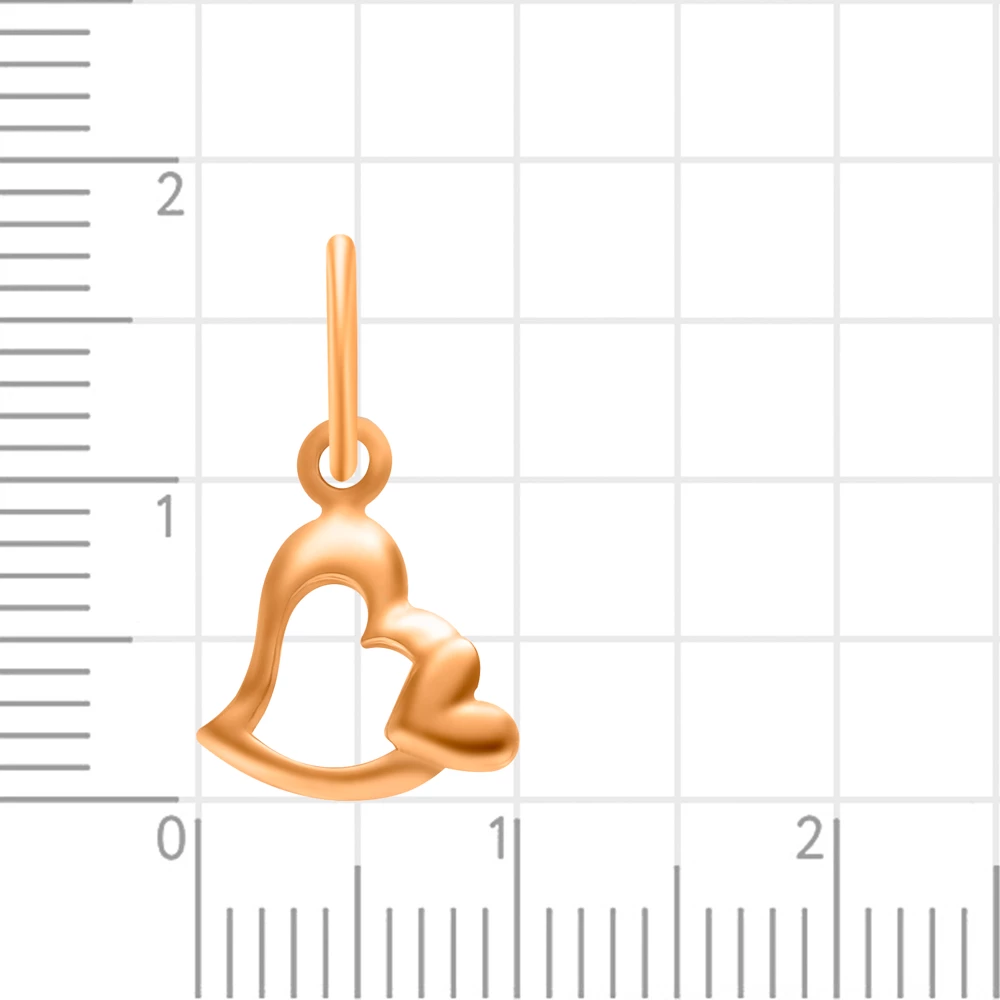 Подвес из красного золота 375 пробы 2