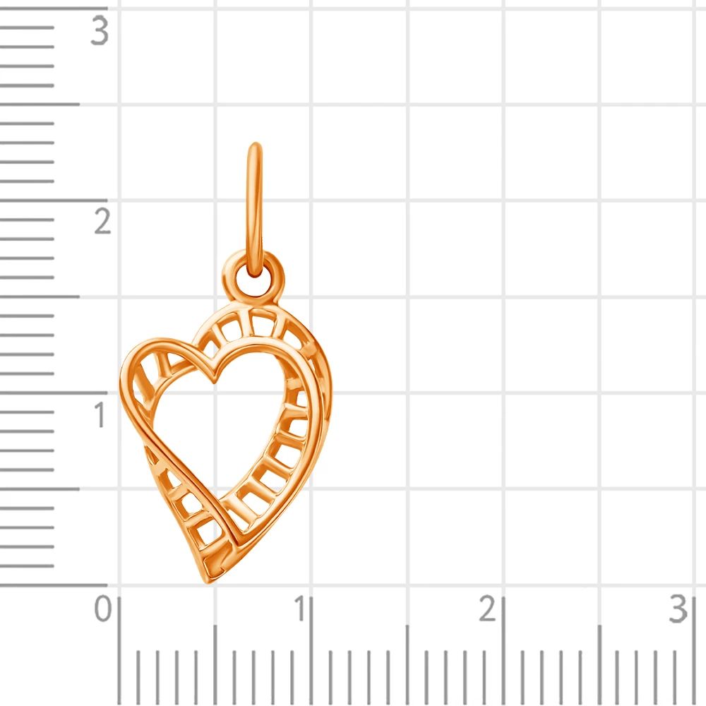 Подвес из красного золота 375 пробы 3