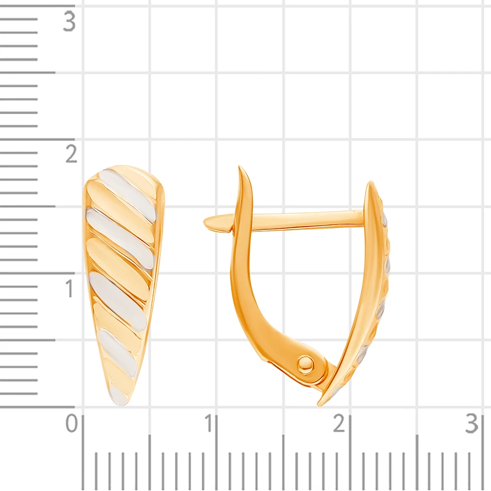 Серьги из красного золота 375 пробы 2