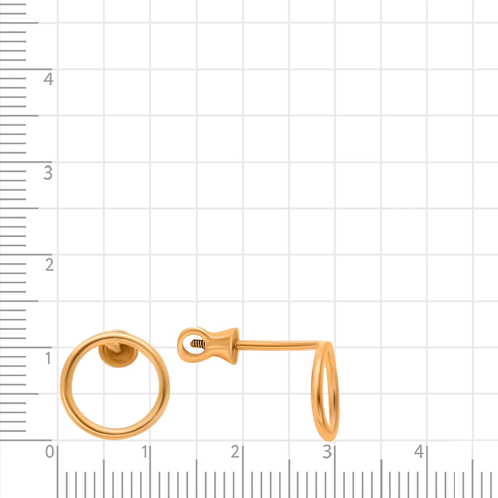 Серьги из красного золота 375 пробы 2