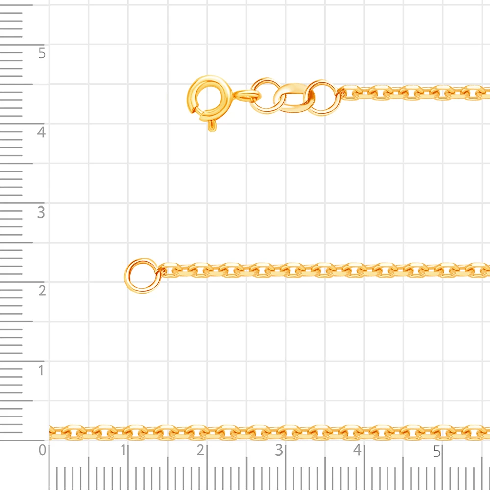 Цепь якорь из красного золота 585 пробы 2