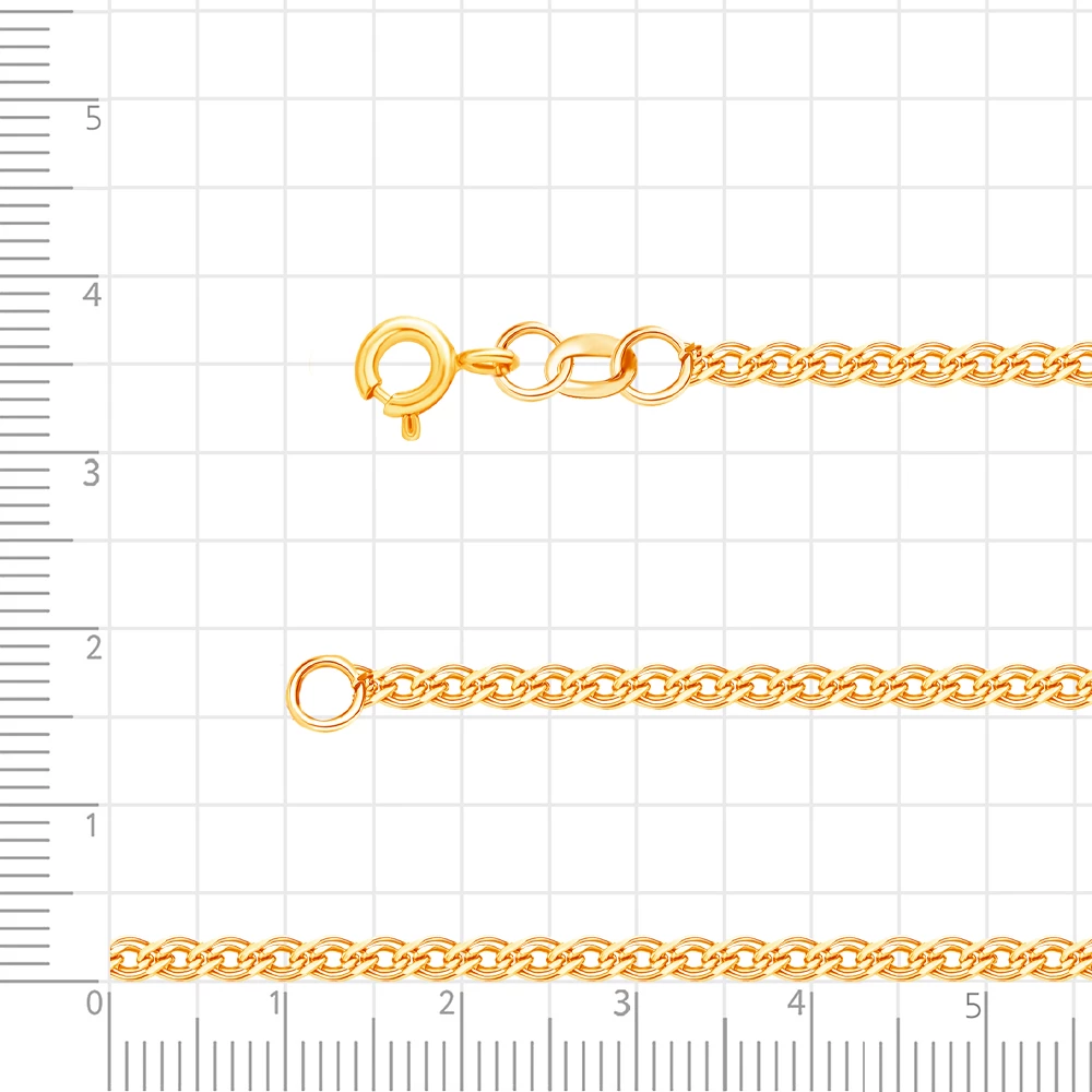 Цепь нонна из красного золота 585 пробы 3