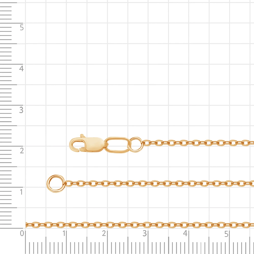 Цепь якорь из красного золота 375 пробы 2