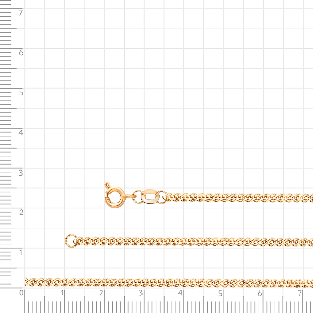 Цепь нонна из желтого золота 585 пробы 3