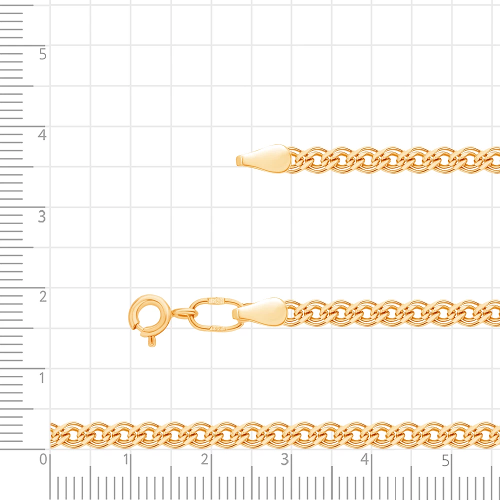 Цепь нонна из красного золота 375 пробы 2