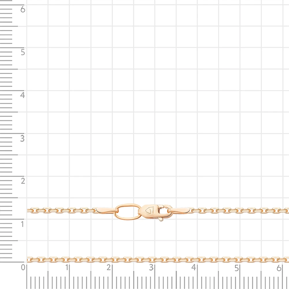 Цепь якорь из красного золота 375 пробы 3