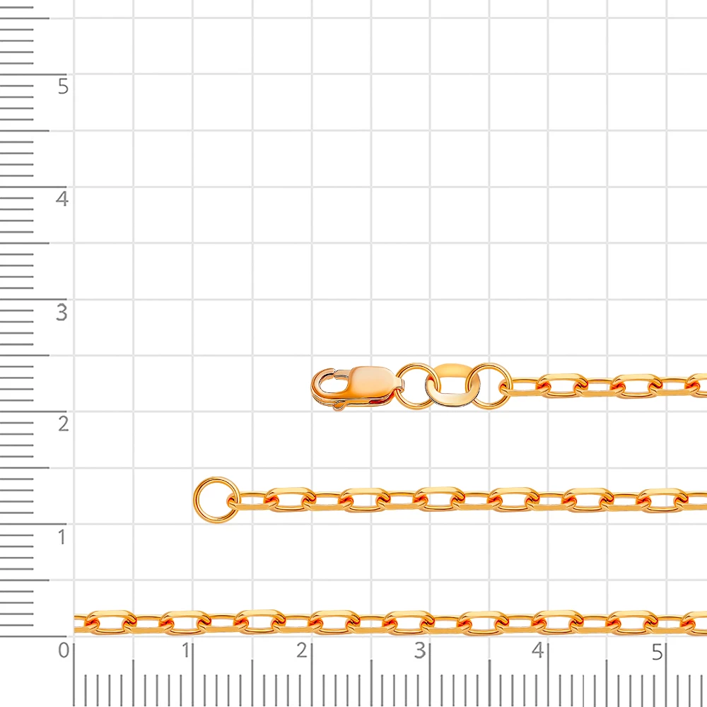 Цепь якорь из красного золота 585 пробы 2