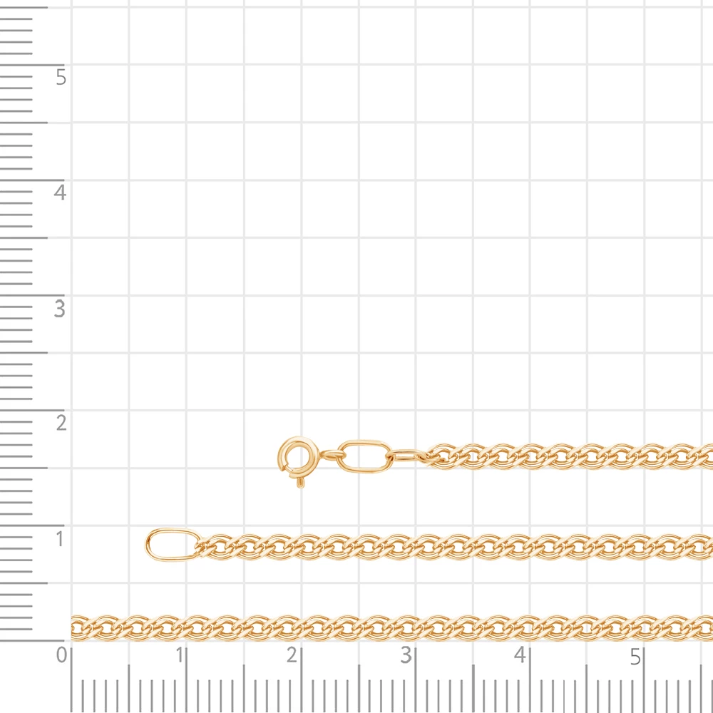 Цепь нонна из красного золота 585 пробы 3