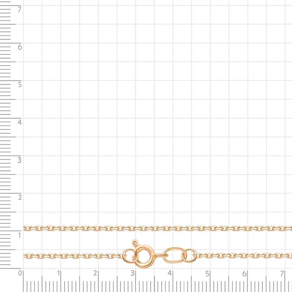 Цепь якорь из красного золота 585 пробы 3