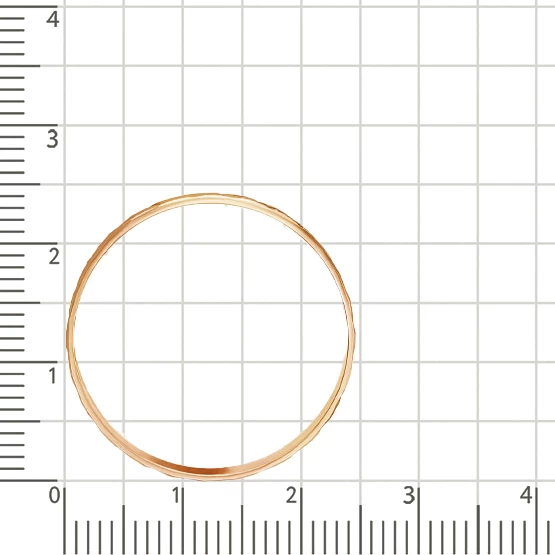 Кольцо обручальное из красного золота 585 пробы 4