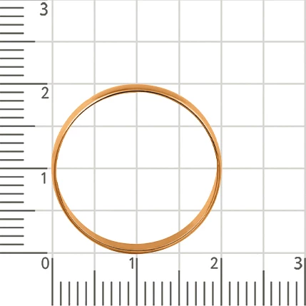 Кольцо обручальное из красного золота 585 пробы 4