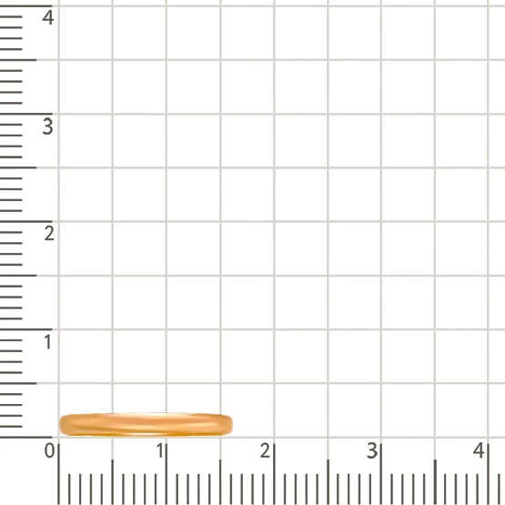 Кольцо обручальное из красного золота 375 пробы 3