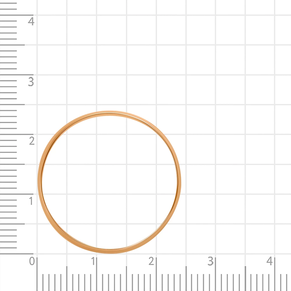 Кольцо обручальное из красного золота 585 пробы 4
