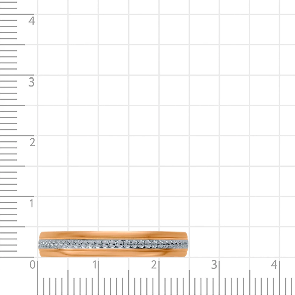 Кольцо обручальное из красного золота 585 пробы 3