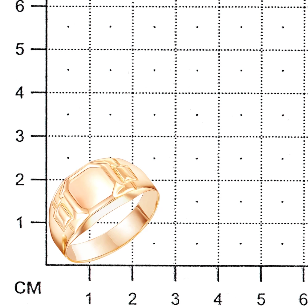 Кольцо из красного золота 375 пробы 2