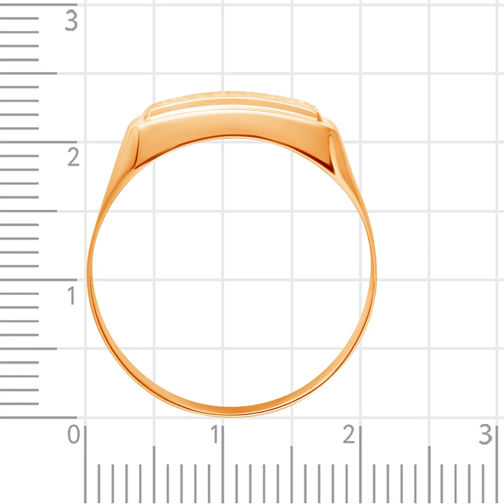 Кольцо из красного золота 375 пробы 4
