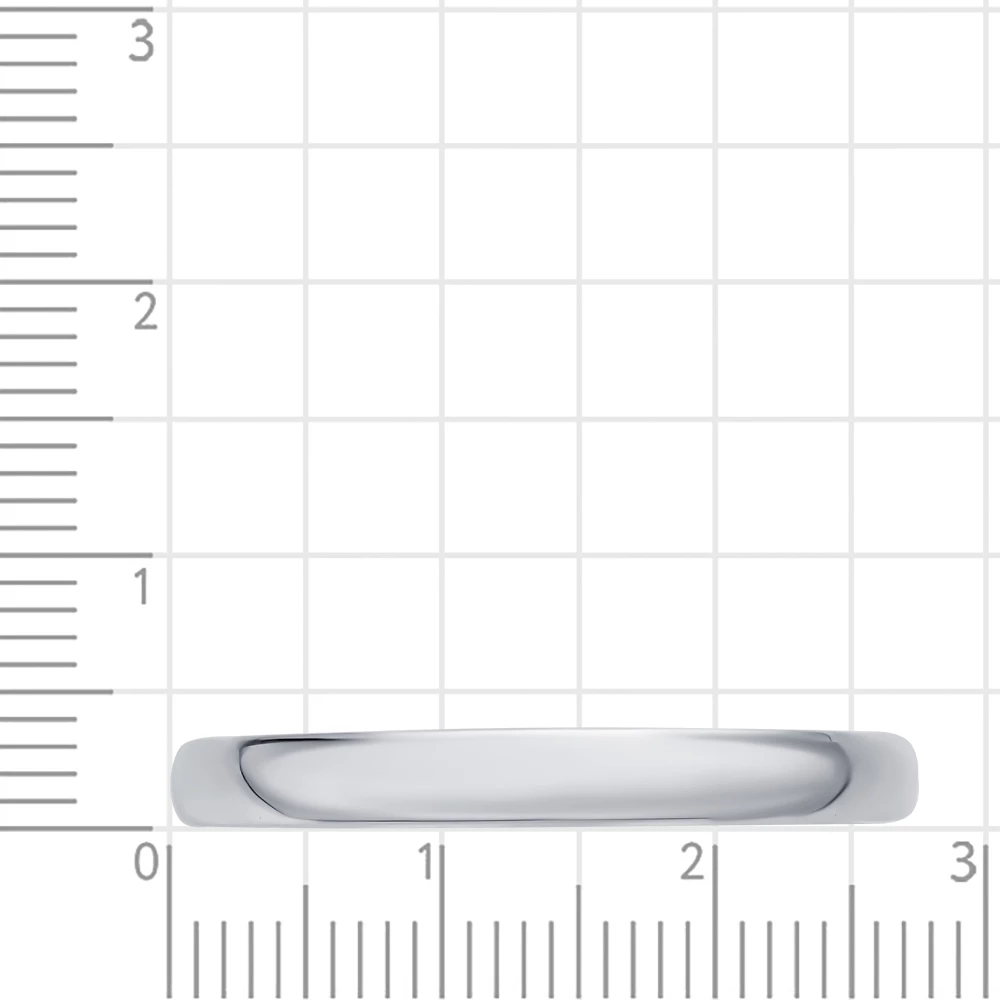 Кольцо обручальное из белого золота 585 пробы 3