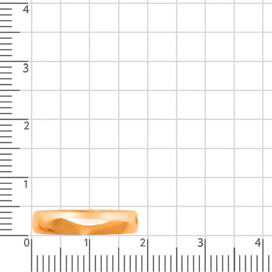 Кольцо обручальное из красного золота 585 пробы 3