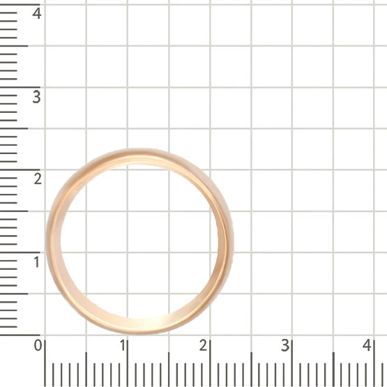 Кольцо обручальное из красного золота 585 пробы 3