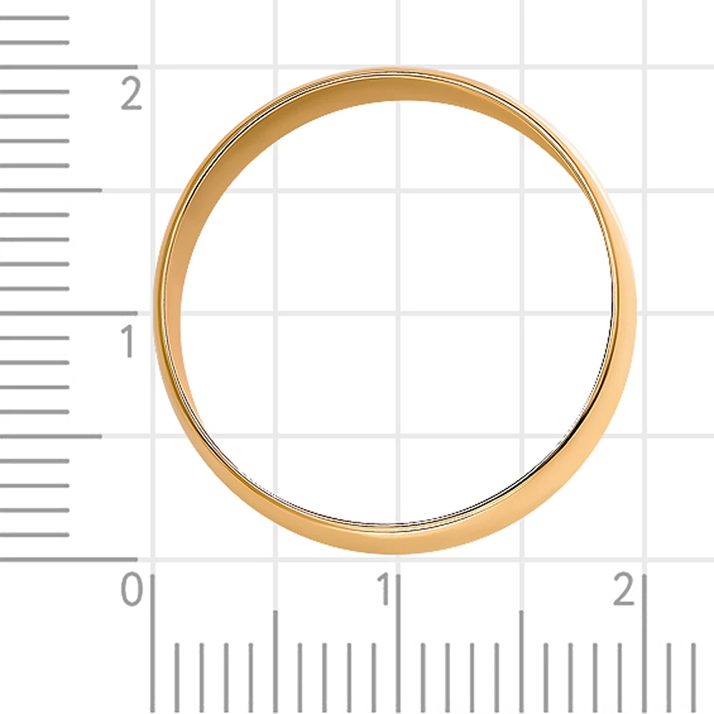 Кольцо обручальное из красного золота 375 пробы 3