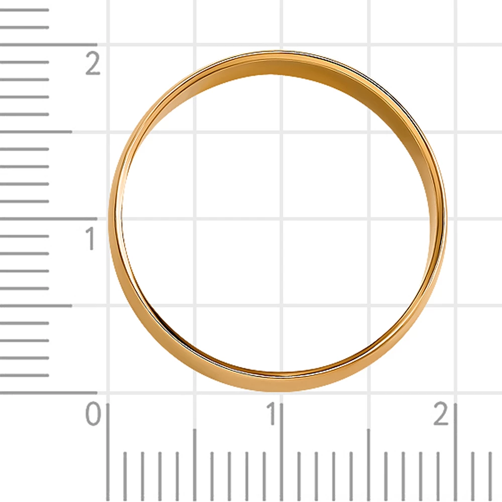 Кольцо обручальное из красного золота 585 пробы 3