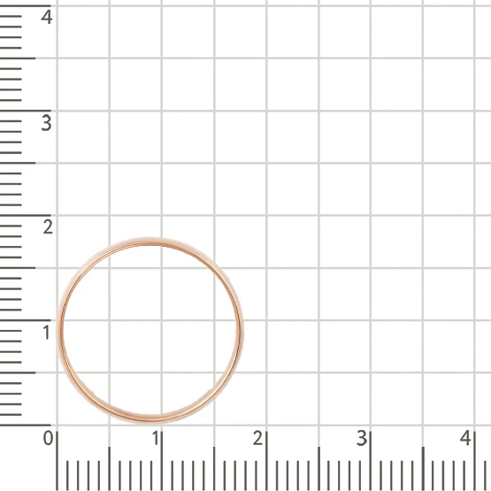 Кольцо обручальное из красного золота 585 пробы 2